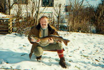 Helmut mit Huchen