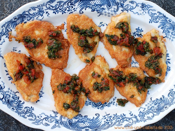 Egli-Piccata mit Tomaten-Kapern-Salsa