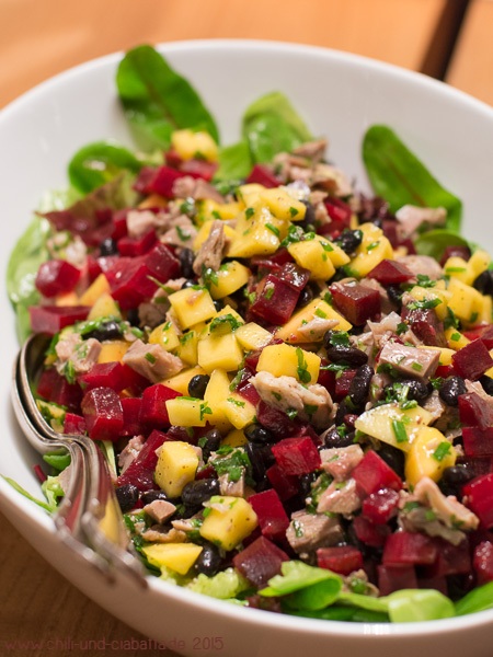 Herbstlicher Entensalat