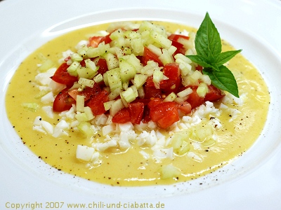 Salat nach Gazpacho-Art