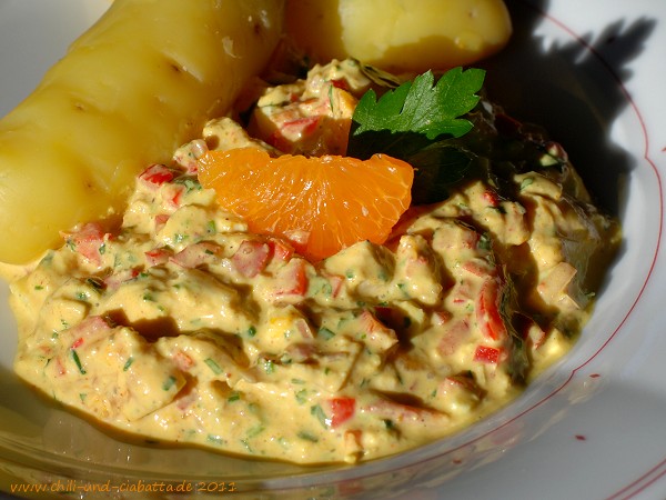 Curry-Geflügelsalat mit Clementinen – Chili und Ciabatta