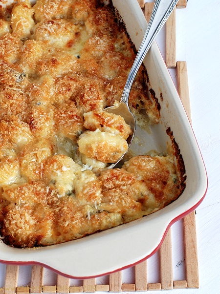 Gnocchi-Gratin mit Gorgonzola – Chili und Ciabatta