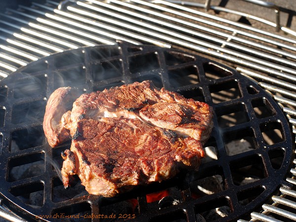 Hohe Rippe auf Grill