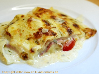 Käse-Schinken-Lasagne 2