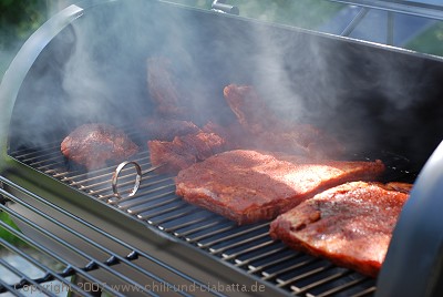 Ribs auf dem Smoker