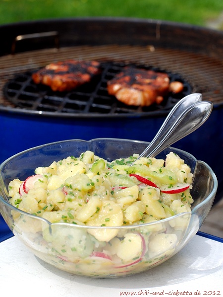 Kartoffel-Radieserl-Salat mit Gurke