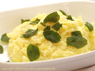 Kartoffelstampf mit brauner Butter und Salbei