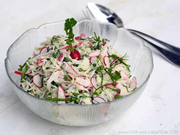 Kohlrabi-Radieschen Slaw
