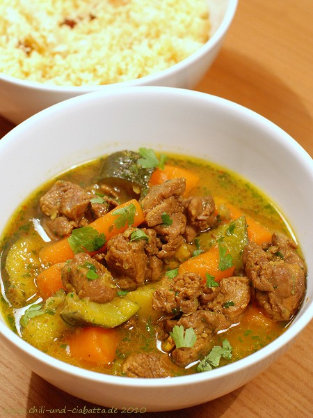 Marokkanischer Ententopf mit Rosinen-Mandel-Couscous – Chili und Ciabatta