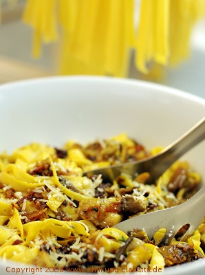 Tagliatelle mit Austernpilzen
