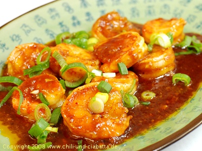 Shrimps nach Sichuan-Art