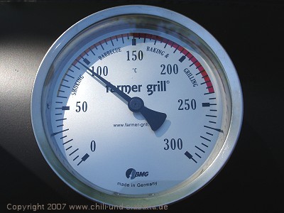 Thermometer im Smoker