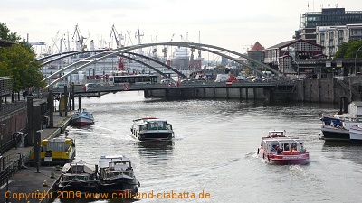 Speicherstadt Blick Richtung Hafen