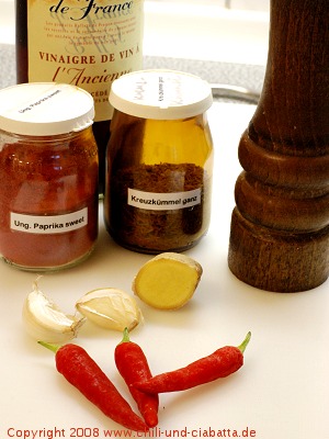 Zutaten Marinade Vindaloo