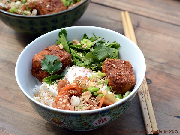 Yum-Yum Reisschüssel mit Tofu
